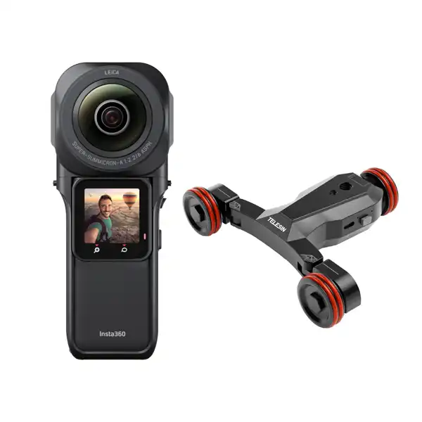 دوربین فیلم برداری ورزشی اینستا 360 مدل ONE RS 1-INCH 360 EDITION به همراه لوازم جانبی