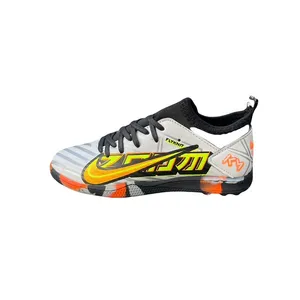 کفش فوتبال پسرانه مدل استوک ریز جورابی چمن مصنوعی 0145