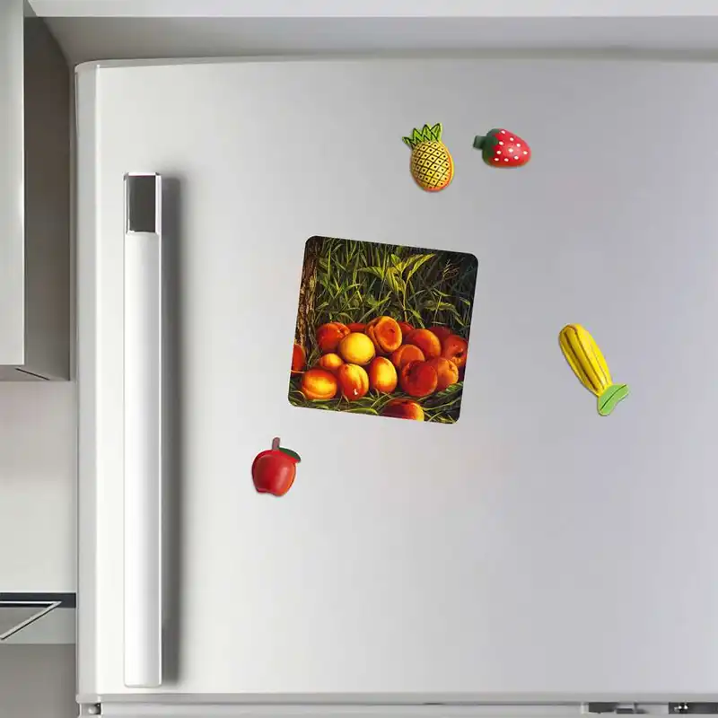 مگنت طرح نقاشی رنگ روغن میوه مدل mg10433