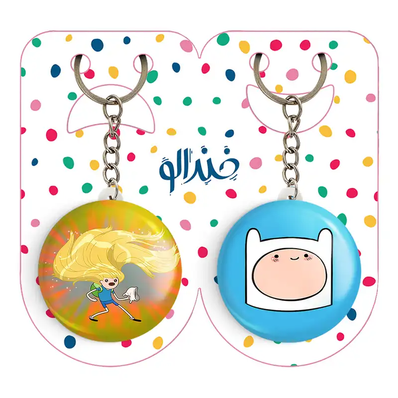 جاکلیدی خندالو مدل فین وقت ماجراجویی Adventure Time کد 2081820815 مجموعه 2 عددی