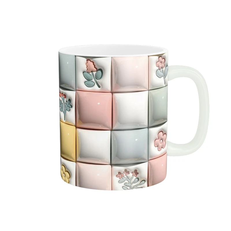 ماگ پاد آفرین طرح گل کد 5770