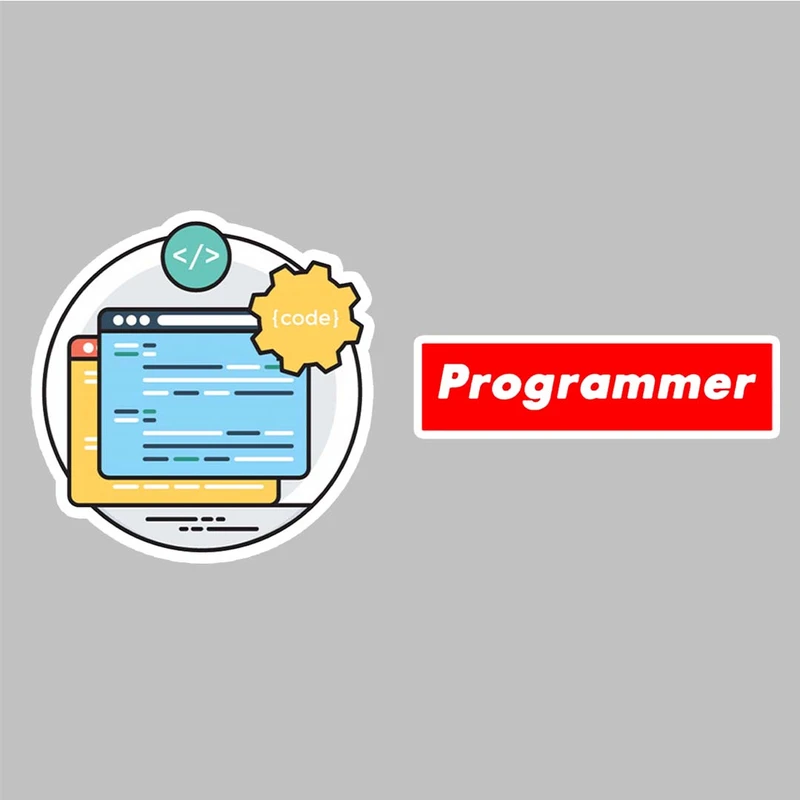 استیکر لپ تاپ کارنیکا طرح برنامه نویسی مدل Programming-2222219  مجموعه 2 عددی