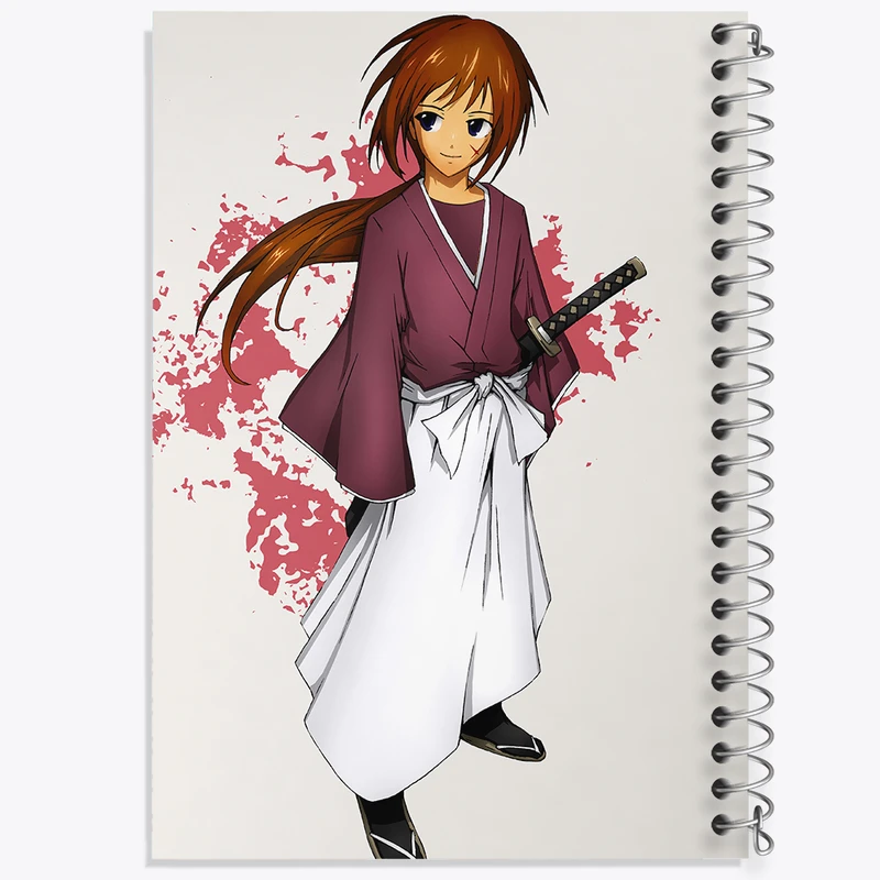 دفتر ژورنال نویسی 50 برگ خندالو مدل نقطه ای طرح انیمه رورونی کنشین کد 34875