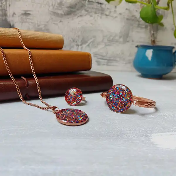 نیم ست زنانه مدل دایره کد JW416.3