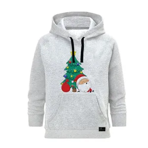 هودی زنانه مدل کریسمس کد B229 رنگ طوسی