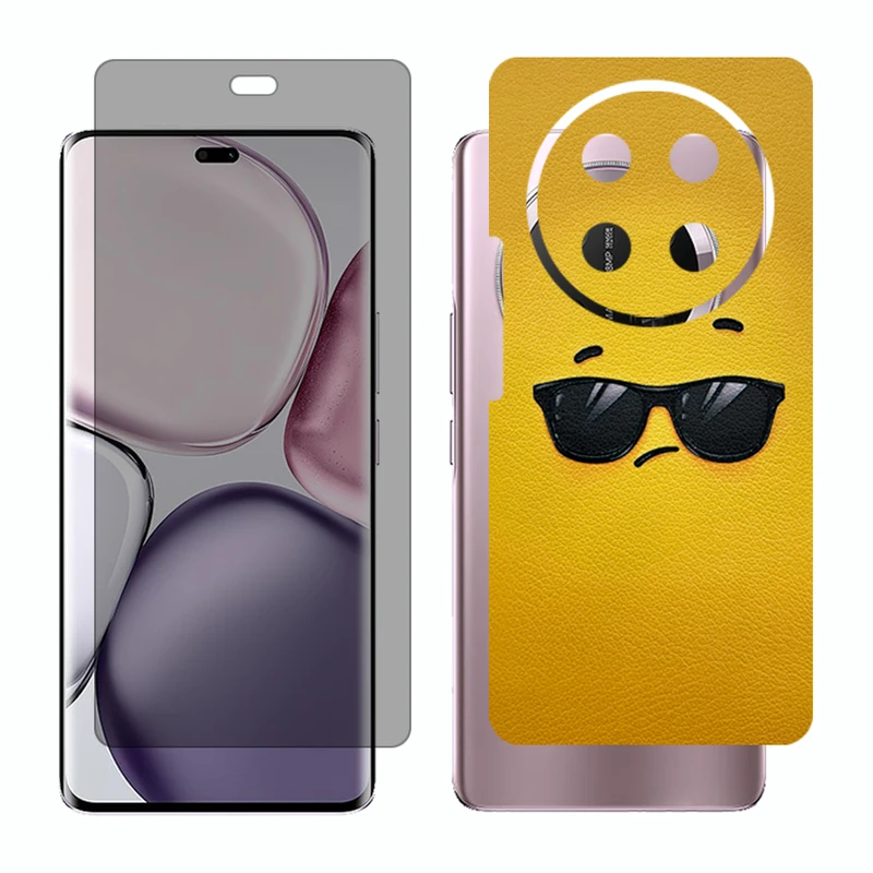 محافظ صفحه نمایش حریم شخصی گلس مدل Together مناسب برای گوشی موبایل آنر X9c به همراه برچسب پوششی