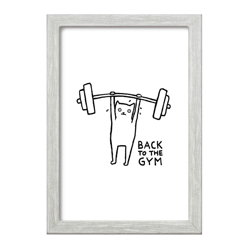 تابلو خندالو طرح گربه ورزشکار کد 29293