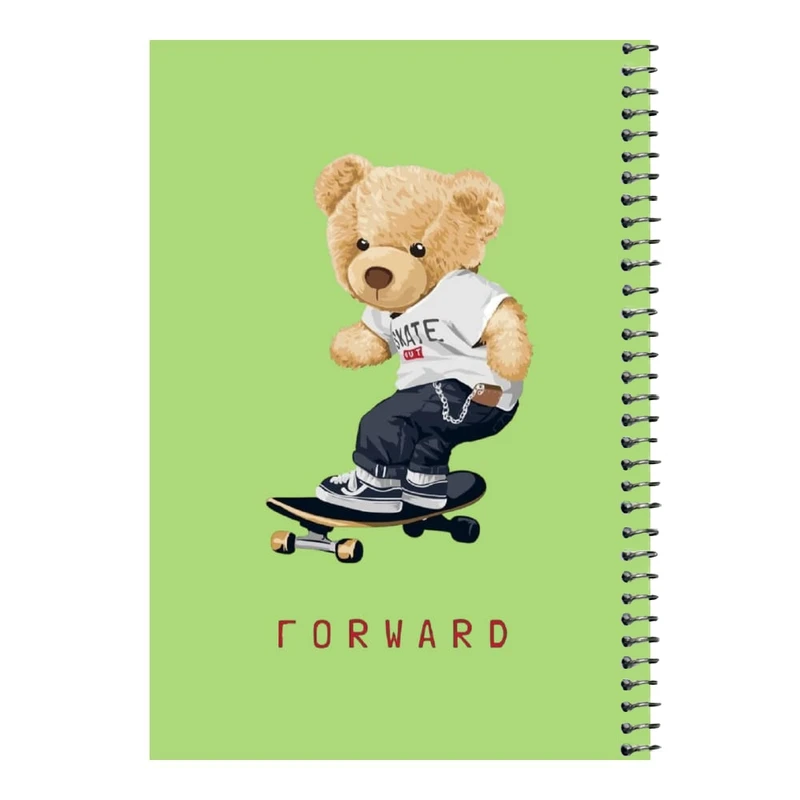 دفتر مشق 80 برگ اس جی مدل تدی اسکیت    