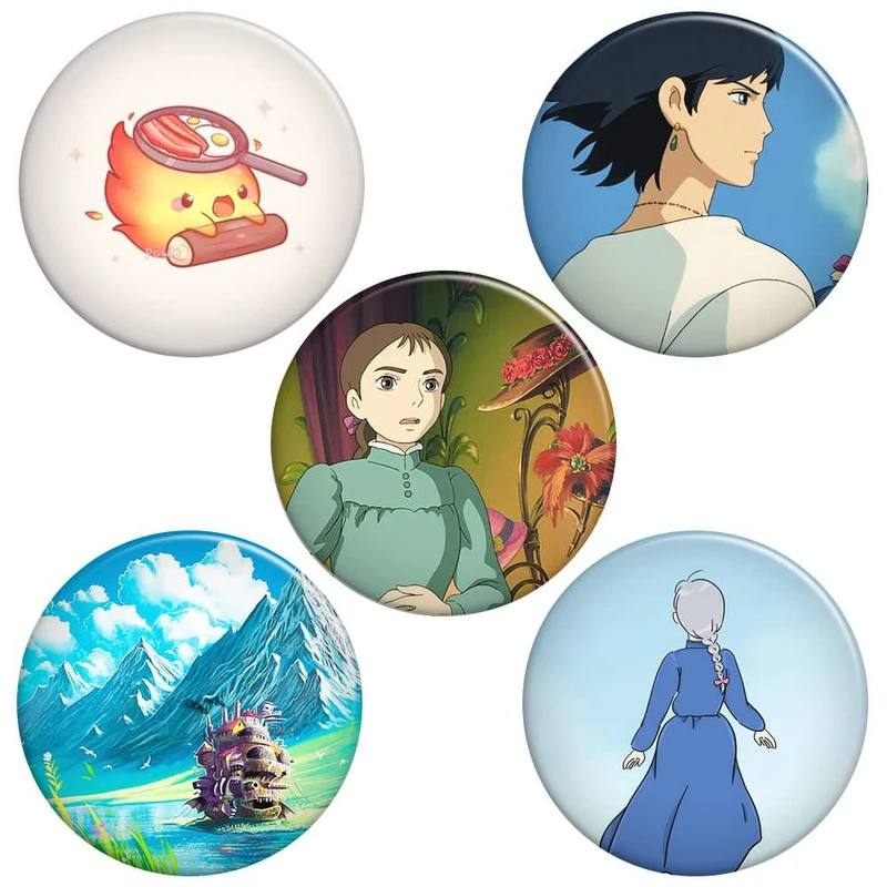 پیکسل گالری باجو طرح انیمه قلعه متحرک هاول کد howl moving castle 15 مجموعه 5 عددی