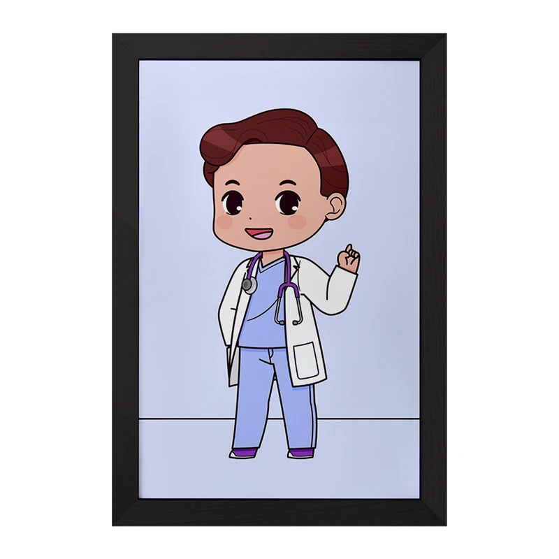تابلو خندالو مدل پزشک و پرستار کودکانه کد 36488
