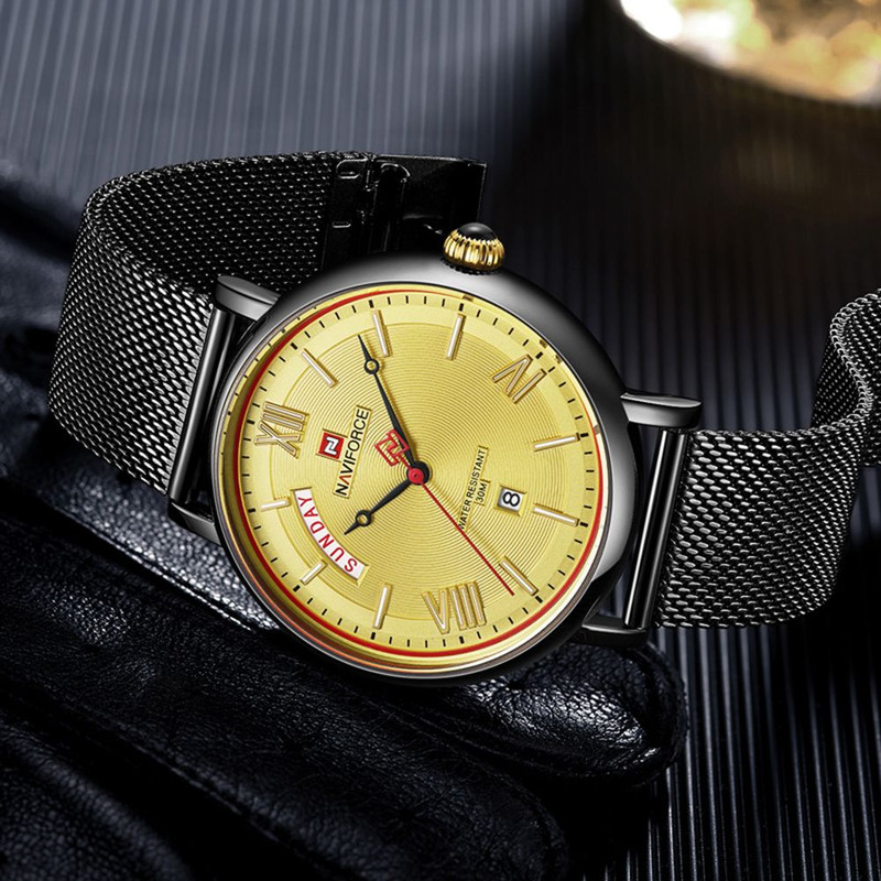 ساعت مچی عقربه‌ای مردانه نیوی فورس مدل NF3006-BGB