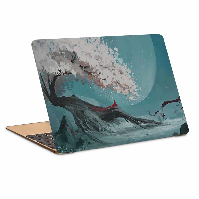 استیکر لپ تاپ طرح girl treeکد N-257مناسب برای لپ تاپ 15.6 اینچ