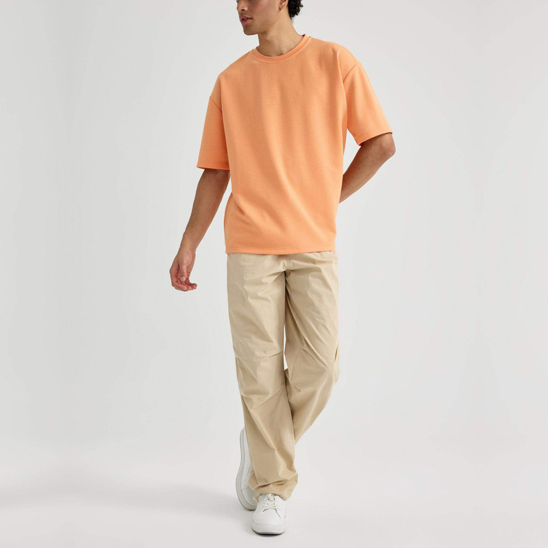 شلوار آزاد مردانه دفکتو مدل 053BG732 رنگ بژ