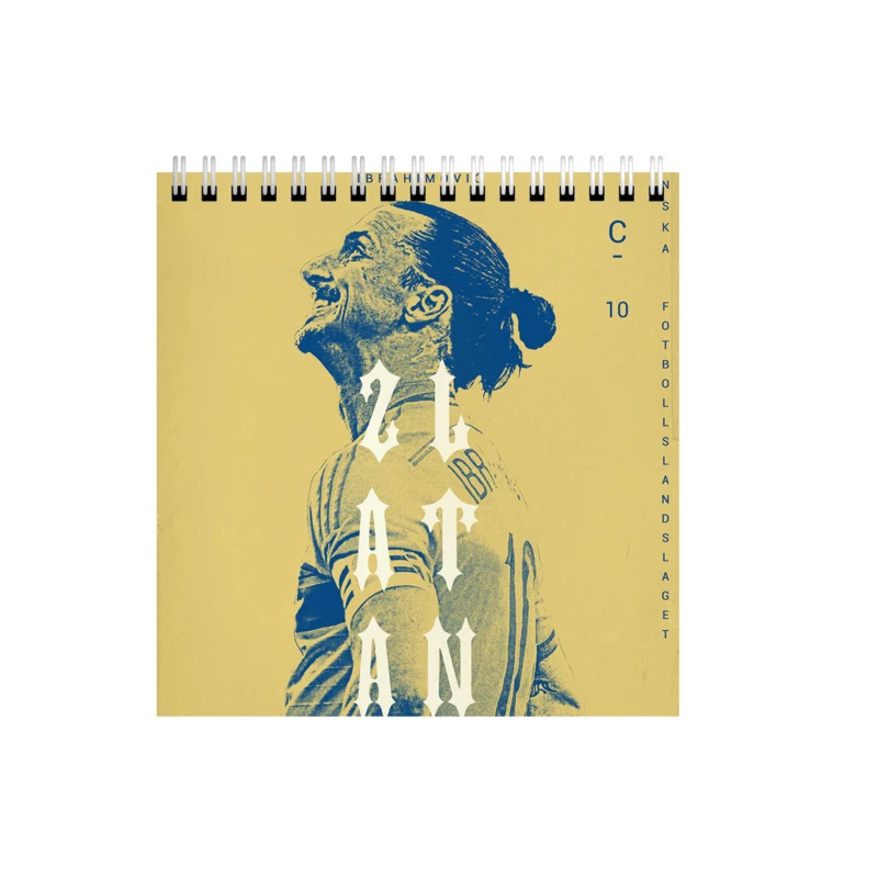 دفتر طراحی 50 برگ طرح فوتبالیست زلاتان ابراهیموویچ کد 3819713