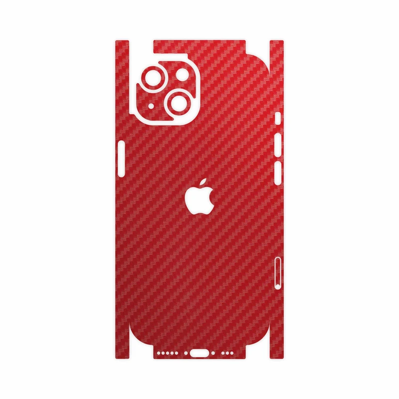 برچسب پوششی ماهوت مدل Red-Fiber-FullSkin مناسب برای گوشی موبایل اپل iPhone 15