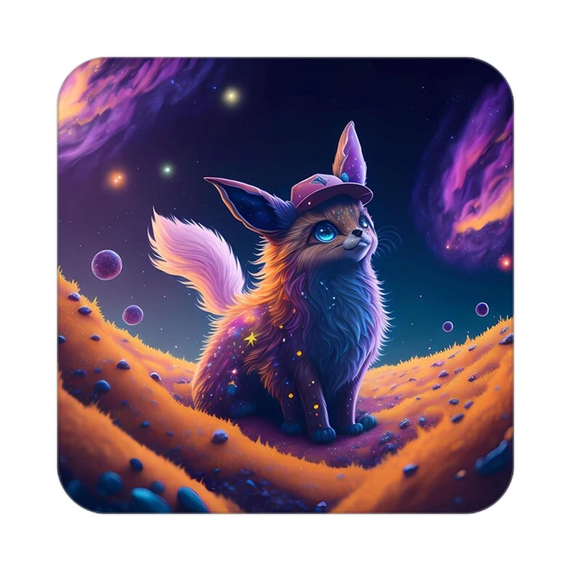 زیر لیوانی کاکتی طرح حیوانات رنگی مدل mp26600