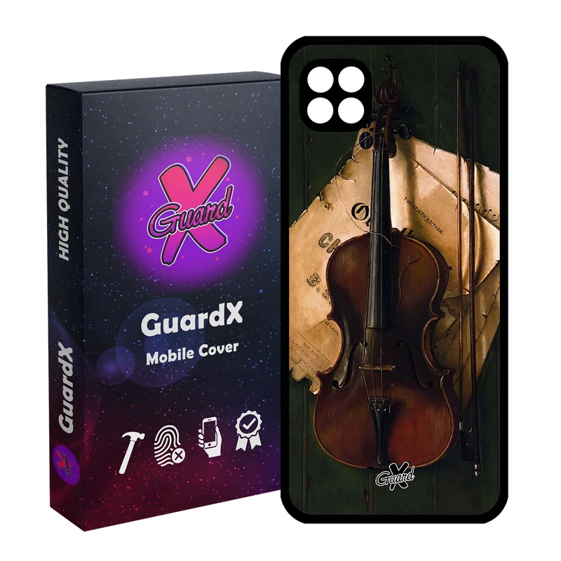 کاور گارد ایکس طرح ویولن مدل Glass10262 مناسب برای گوشی موبایل سامسونگ Galaxy A22 5G