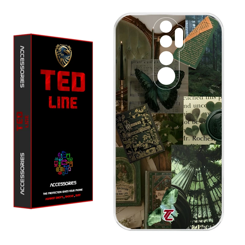 کاور تد لاین طرح کلاژ هنری کد 1118 مناسب برای گوشی موبایل شیائومی Redmi Note 8 Pro