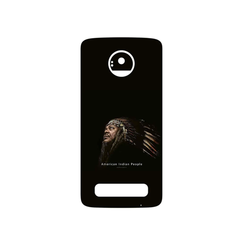 برچسب پوششی ماهوت مدل Portrait of an Indian Man مناسب برای گوشی موبایل موتورولا Moto Z Play
