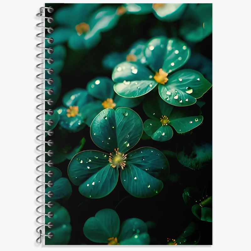 دفتر نت موسیقی 50 برگ خندالو طرح گل برگی کد F7860