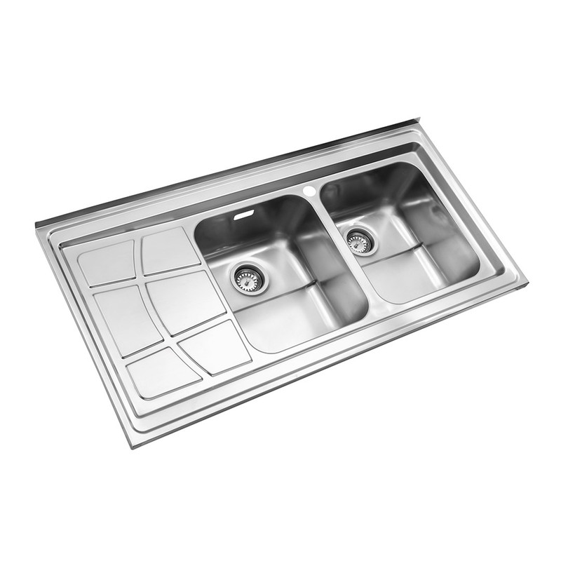 سینک ظرفشویی استیل البرز مدل 762 روکار