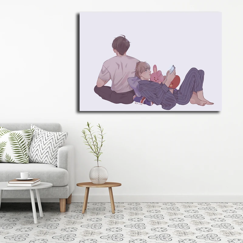 تابلو شاسی مدل taekook fanart کد 14