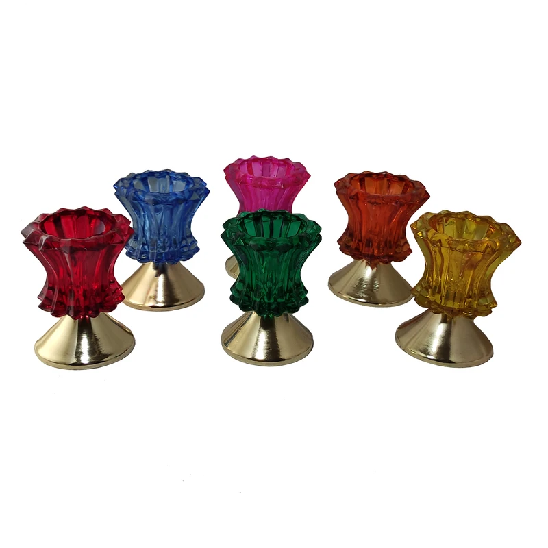 جاشمعی مدل شیپوری پایه دار بسته 6 عددی