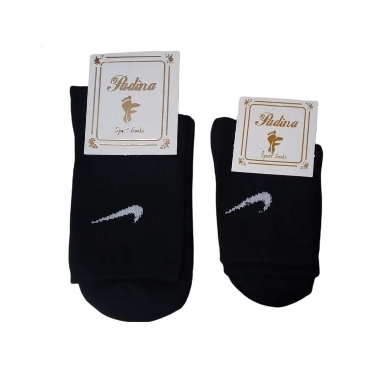 جوراب دخترانه پادینا مدل مادر و دختر بسته دو عددی