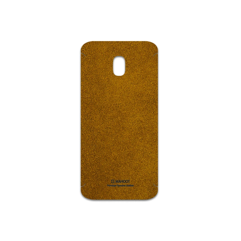 برچسب پوششی ماهوت مدل Brown-Chamois-Leather مناسب برای گوشی موبایل سامسونگ Galaxy J3 2017