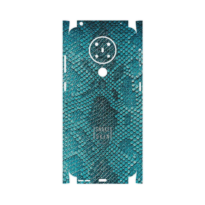 برچسب پوششی ماهوت مدل Blue Snake Skin-FullSkin مناسب برای گوشی موبایل نوکیا 5.3