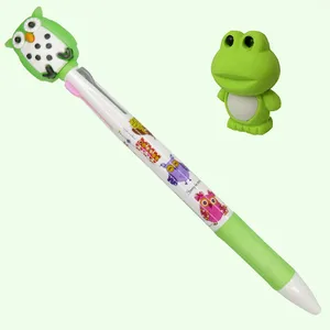 خودکار طرح جغد قورباغه کد 01 به همراه پاک کن