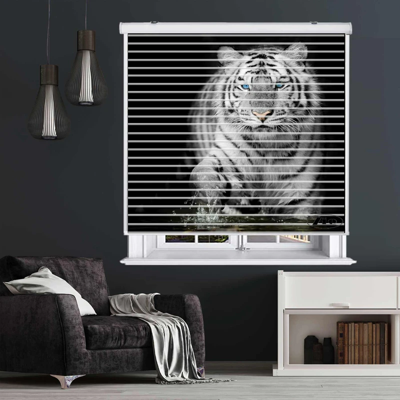 پرده زبرا زیو مدل OA 7058 سایز 150x150 سانتی متر