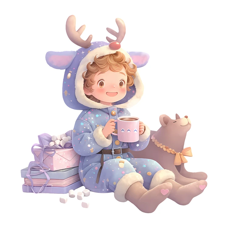 استیکر پارچه و لباس پاد آفرین مدل کارتونی بچگانه کیوت بامزه کد S5868