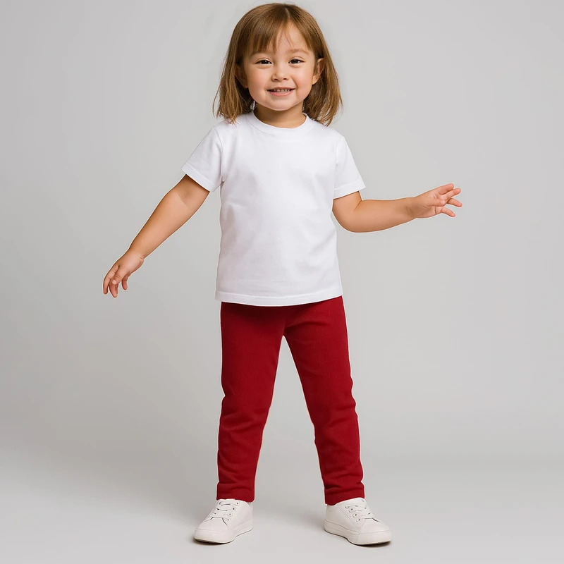 شلوار راحتی دخترانه مون‌سا مدل 599170 رنگ قرمز