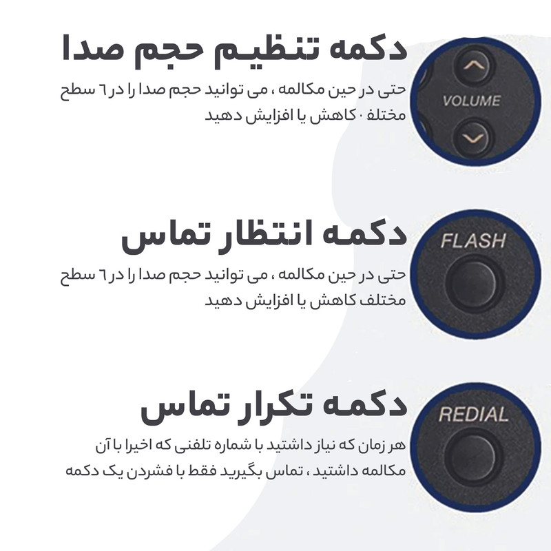 تلفن پاناسونیک کد KX-TS500FXB