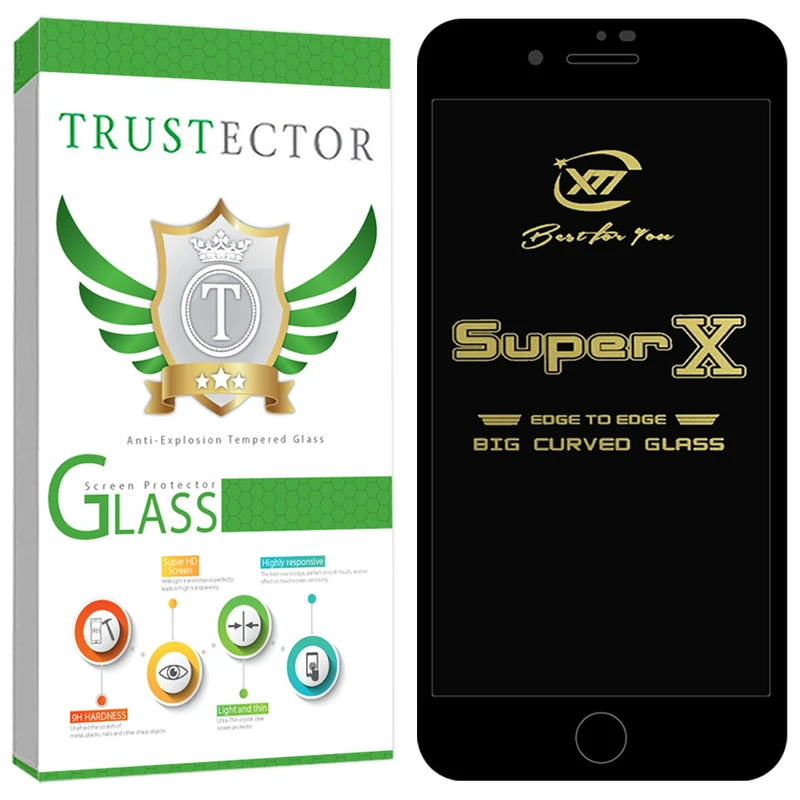 محافظ صفحه نمایش تراستکتور مدل SUPXT30 مناسب برای گوشی موبایل اپل iPhone 7 / 8 / SE 2020 / SE 2022 Black