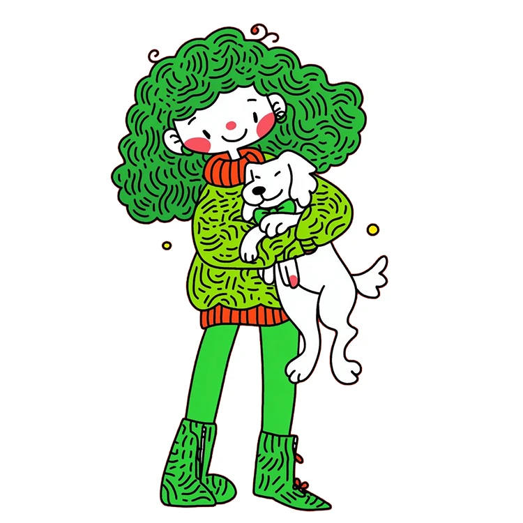 استیکر پارچه و لباس پاد آفرین مدل کارتونی کد S1679