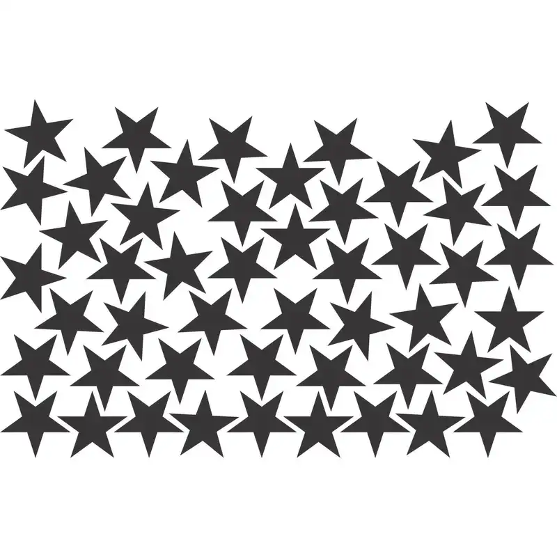 استیکر دیواری طرح ستاره مدل 01 بسته ۵۰ عددی