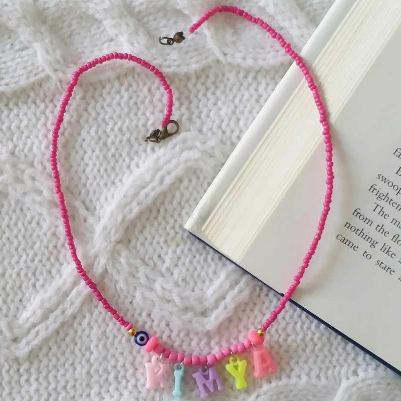 گردنبند دخترانه مدل تابستانی اسم کیمیا G231