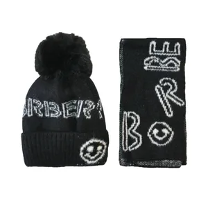 ست کلاه و شال گردن بافتنی بچگانه مدل 1424