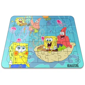پازل 35 تکه نمااستور طرح باب اسفنجی و دوستان کد 1018