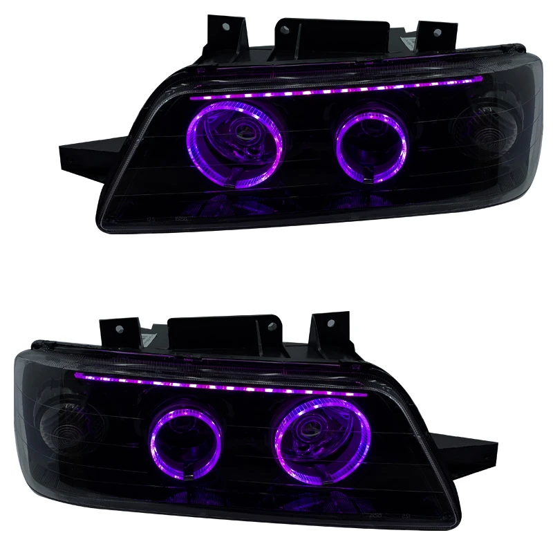 چراغ جلو خودرو گروه پژوهش صنعت مدرن مدل 3d-angry-purp-b مناسب برای پژو 405 بسته دو عددی