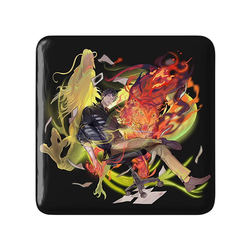 مگنت خندالو طرح جینسونگ انیمه برج خدا مدل مربعی کد 34951