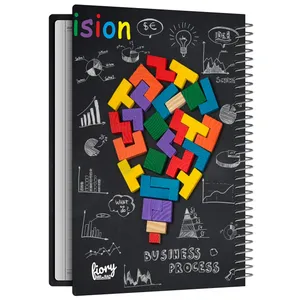 دفتر مشق 50 برگ مستر راد مدل نوآوری طرح پازل کد fiory 2713