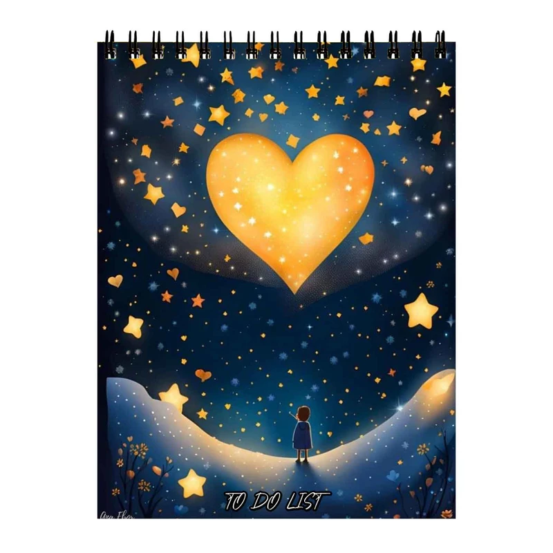 دفتر برنامه ریزی 50 برگ طرح قلب کد 923