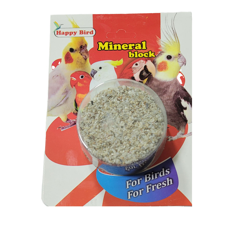 مکمل مینرال پرندگان هپی برد مدل بلوک معدنی وزن 130 گرم