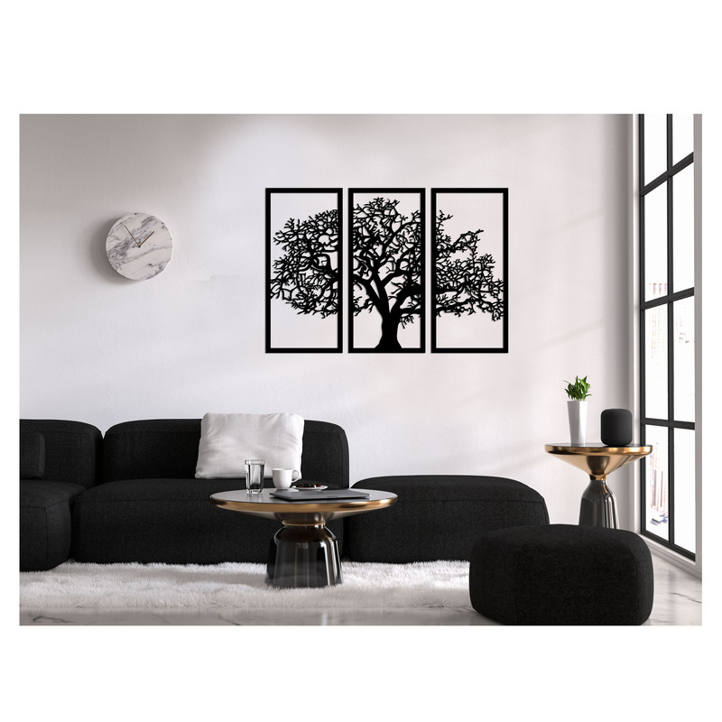 دیوارکوب 3 تکه طرح درخت کد RO6YKG27