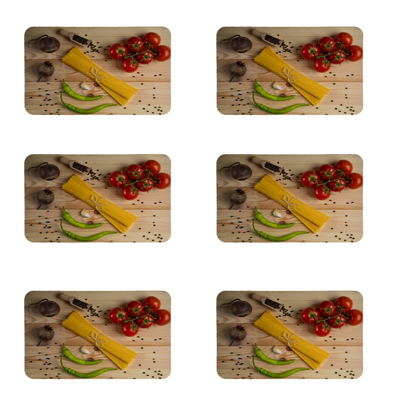 زیربشقابی طرح ماکارونی کد 8343 مجموعه 6 عددی