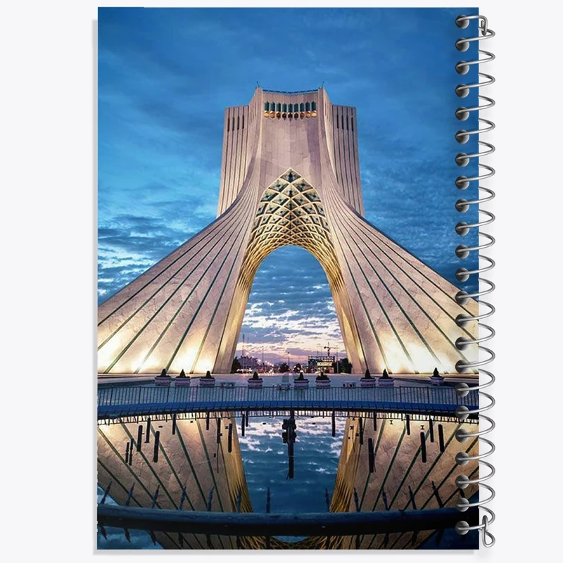 دفتر مشق 100 برگ خندالو طرح برج آزادی کد F1622