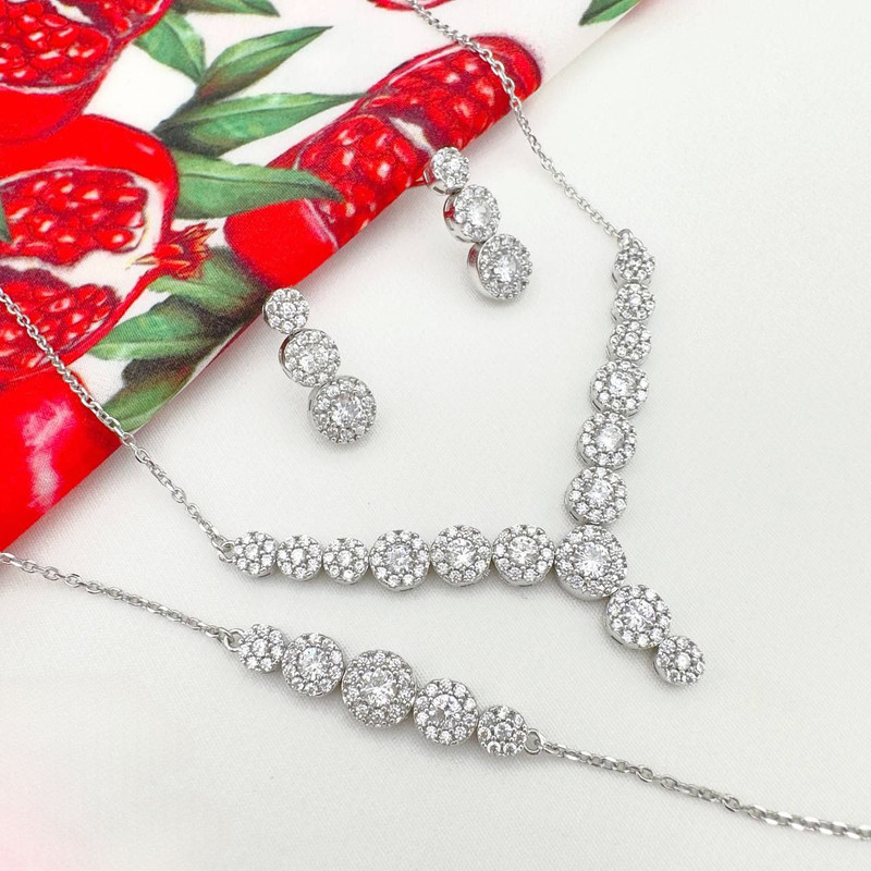 نیم ست نقره زنانه مدل MRJ43.20 نیم ست نقره زنانه مدل MRJ43.20